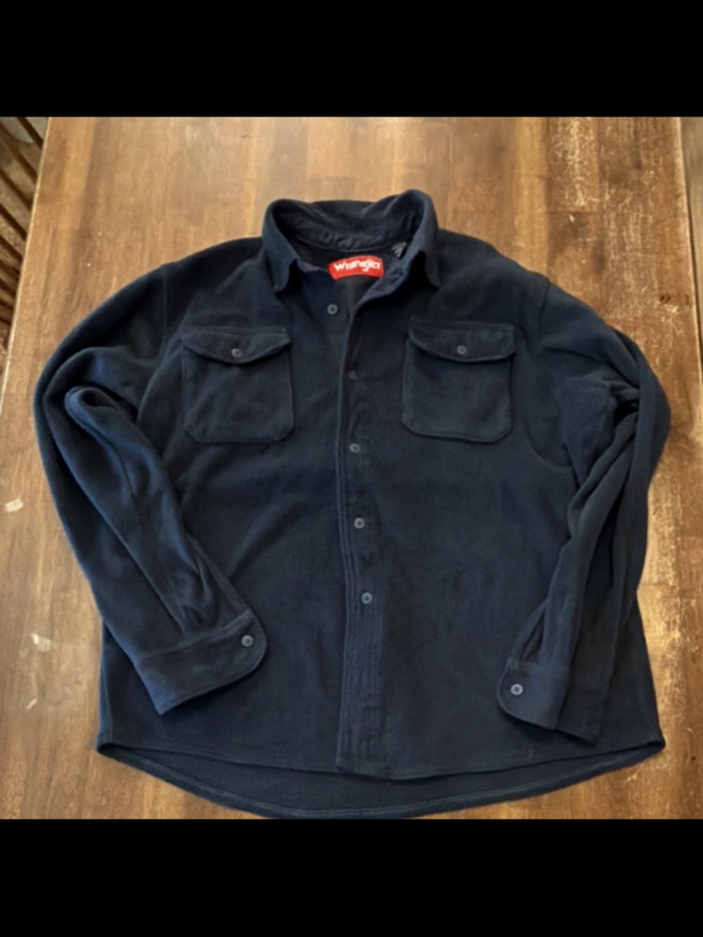 Wrangler Men's Dark Navy Fleece Shirt Jacket